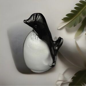 Vintage Murano Style Glass Penguin Figurine